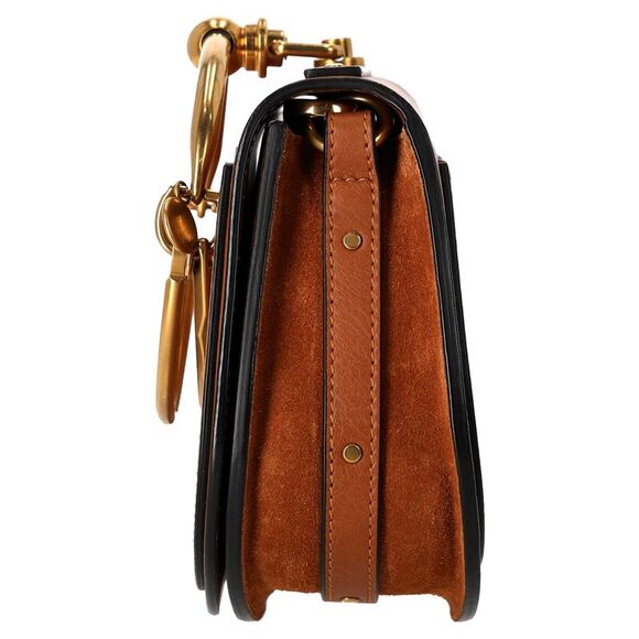 Chloé Small Nile Bracelet Shoulder Bag in Brown Leather - Picture 4 of 9